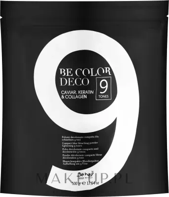 Осветляющая пудра для волос Be Hair Be Color Deco 9 Tones, до 9 тонов, с экстрактом икры, 500 г
