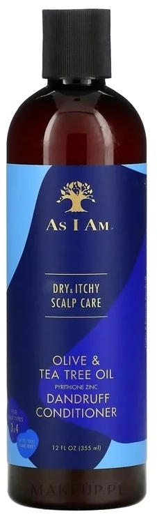 Кондиционер против перхоти с оливковым маслом и чайным деревом As I Am Anti-Dandruff Conditioner Dry & Itchy, 355 мл