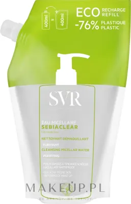 SVR Sebiaclear очищающая мицеллярная вода для жирной кожи сменный блок 400 мл