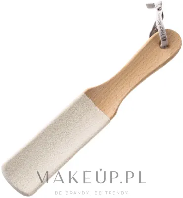 Тёрка для стоп Hydrea London Professional Spa Foot File, с керамическими микрокристаллами, деревянное основание, 1 шт