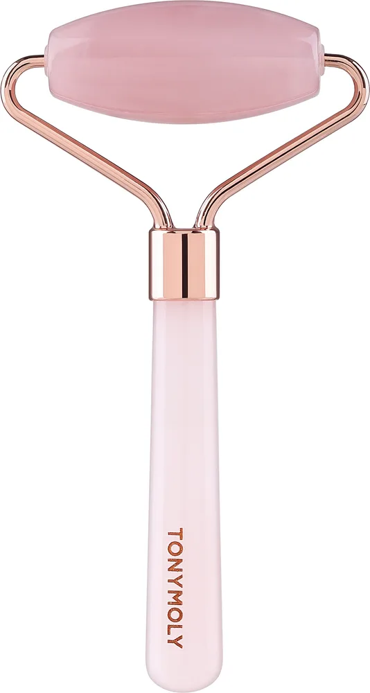 Роллер для массажа лица Tony Moly Face Roller из натурального розового кварца, 1 шт