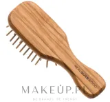 Мини-щётка для волос Hydrea London Olive Wood Mini Anti-Static Hair Brush — фото 2