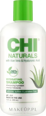 Шампунь мягкий для всех типов волос CHI Naturals With Aloe Vera Hydrating Shampoo увлажняющий, с алоэ и гиалуроновой кислотой, 355 мл