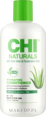 Деликатный бессульфатный кондиционер для всех типов волос CHI Naturals With Aloe Vera Hydrating Conditioner, 355 мл