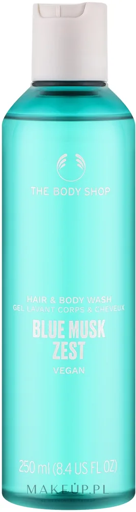 Гель для душа и волос The Body Shop Blue Musk Zest Vegan, 250 мл