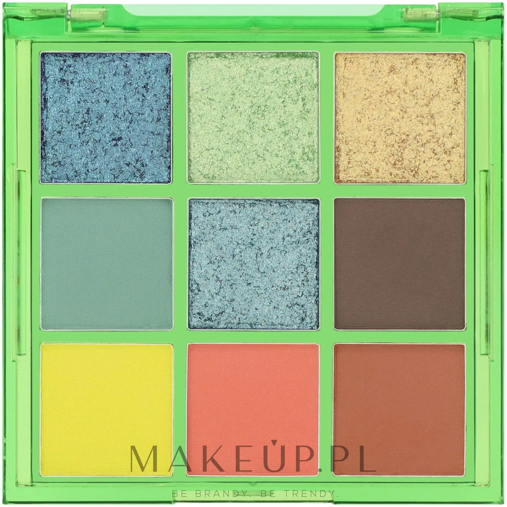 Палетка теней для век W7 Pressed Pigment Palette Jungle Colour 9 оттенков, оттенок Crocodile