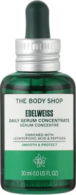 Сыворотка-концентрат для лица The Body Shop Edelweiss с эдельвейсом ежедневная, 30 мл