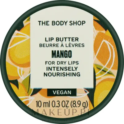 Масло для губ The Body Shop Mango Lip Butter For Dry Lips питательное, с маслами ши и манго, 10 мл