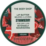 Масло для губ The Body Shop Strawberry Lip Butter For Dry Lips питательное, с маслом ши, 10 мл — фото 1