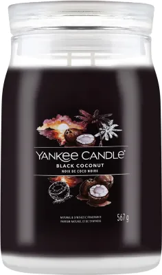 Yankee Candle Black Coconut / Свеча в банке, кокос, ананас и мускус, 2 фитиля, 567 г