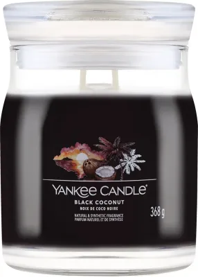 Yankee Candle Black Coconut / Свеча в банке, кокос, ананас и мускус, 2 фитиля, 368 г