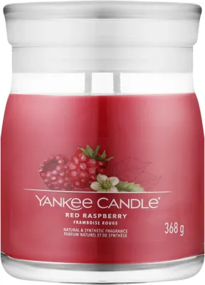 Ароматическая свеча Yankee Candle Red Raspberry / Красная малина в банке, 2 фитиля