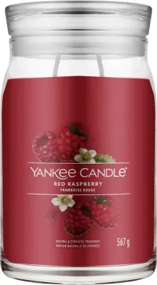 Ароматическая свеча Yankee Candle Red Raspberry / Красная малина в банке, 2 фитиля, 567 г