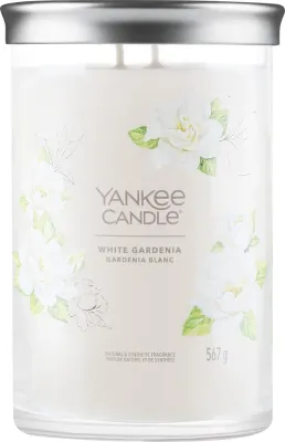Свеча ароматическая Yankee Candle White Gardenia Tumbler «Белая гардения» на подставке, 2 фитиля, 567 г