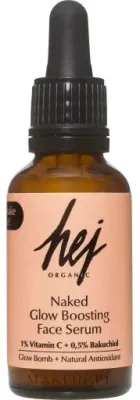 Сыворотка для лица Hej Organic Naked Glow антивозрастная с бакучиолом и витамином C 30 мл