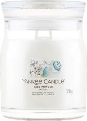 Ароматическая свеча Yankee Candle Baby Powder / Детская пудра в банке, 2 фитиля