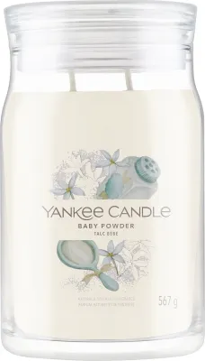 Ароматическая свеча Yankee Candle Baby Powder / Детская пудра в банке, 2 фитиля, 567 г