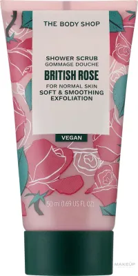 Отшелушивающий скраб для тела The Body Shop British Rose, 50 мл