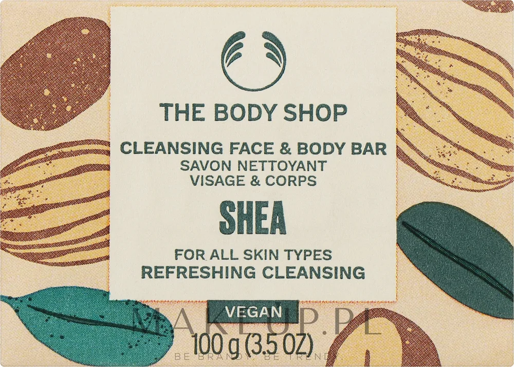 Мыло для лица и тела The Body Shop Face And Body Shea Soap с маслом ши, 100 г