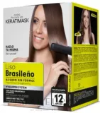 Набор Placenta Life Keratimask шампунь 30 мл средство для выпрямления 150 мл шампунь 30 мл и кондиционер — фото 1