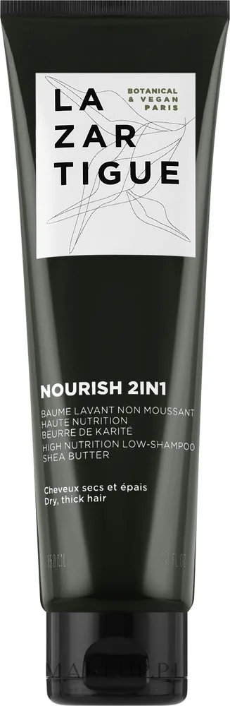 Питательный шампунь 2 в 1 Lazartigue Nourish с маслами ши и бабассу, без сульфатов, для сухих волос, 150 мл