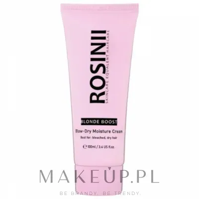 Крем для волос Rosinii Blonde Boost увлажняющий, для светлых и седых, с маслом ши, веган, 100 мл
