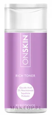 Насыщенный тоник-сыворотка Biotaniqe OnSkin Rich Toner с гликолевой кислотой и пробиотиками, 150 мл