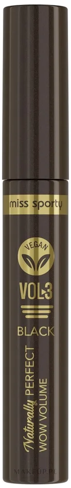 Тушь для ресниц Miss Sporty Naturally Perfect Vol. 3 объём, оттенок Black