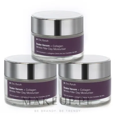 Dr. Eve_Ryouth Snake Venom + Collagen набор крем для лица дневной против морщин с коллагеном и пептидом Syn-Ake 3 x 50 мл