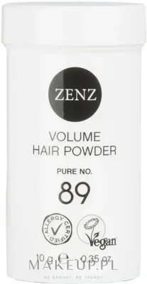 Пудра для объёма волос Zenz Organic Pure No. 89 Volume Hair Powder, 10 г