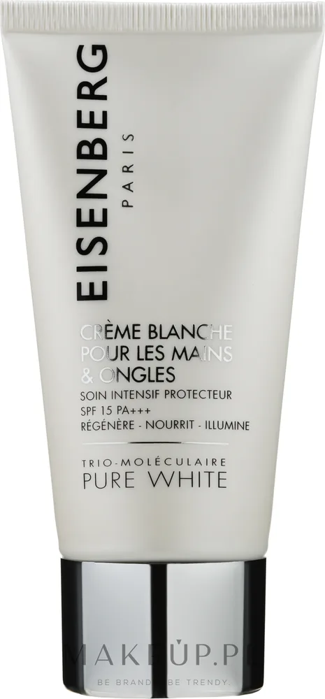 Крем для рук и ногтей Eisenberg Paris Pure White осветляющий SPF15 с экстрактом эдельвейса 75 мл