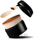 Кисть для макияжа Eigshow Beauty F666-Black 2 в 1 из синтетического ворса веганская — фото 1