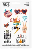 Временные татуировки TATTon.me Girls Power Set для девочек, с губкой — фото 1