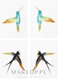 Временные татуировки TATTon.me Gold Birds Set переводные, заранее вырезанные — фото 2