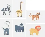 Временные татуировки TATTon.me African Animal AR Set с африканскими животными, с дополненной реальностью, 6 рисунков, для детей от 3 лет — фото 2