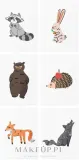 Временные татуировки TATTon.me Forest Animal AR Set с животными, с дополненной реальностью, для детей и взрослых — фото 2