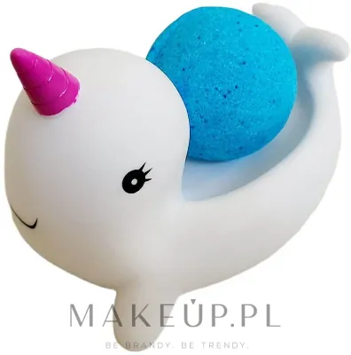 Детский набор Bohemia Gifts бомбочка для ванны и игрушка кит с рогом 100 г