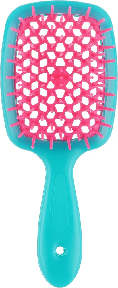 Щётка для волос Janeke Superbrush Small бирюзовый с розовым