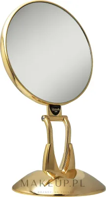 Зеркало настольное Janeke Golden Mirror AU447.3 SU складное, с трёхкратным увеличением, золотистое, 17 см