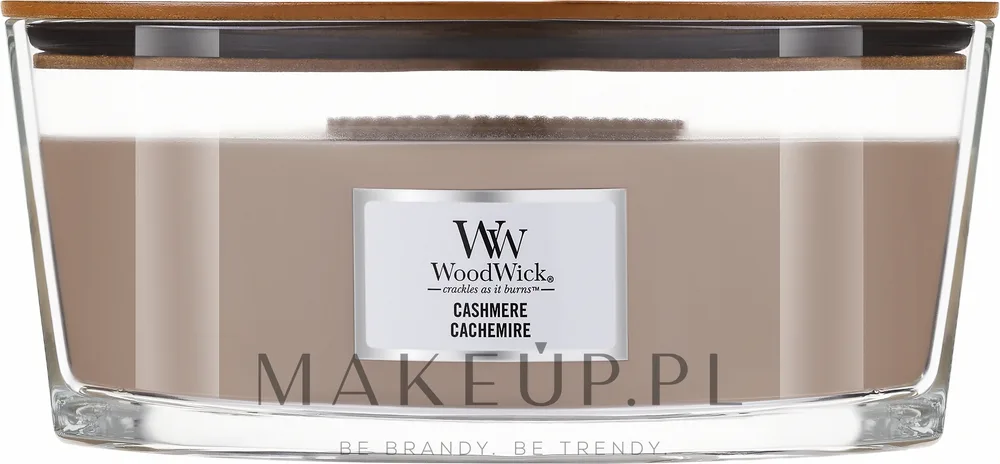 Ароматическая свеча WoodWick Cashmere / Кашемир в стекле