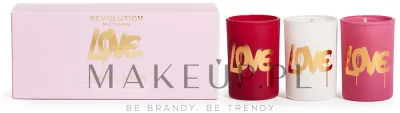 Набор ароматических свечей Makeup Revolution Love Is In The Air мини 3 x 40 г