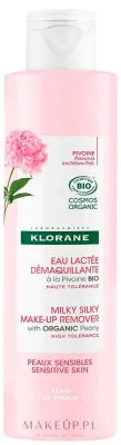 Молочко для снятия макияжа Klorane Milky Silky Make-Up Remover With Organic Peony с пионом, для чувствительной кожи, 200 мл