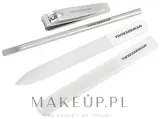 Маникюрный набор Tweezerman Glass Manicure Set стеклянная пилка баф пушер книпсер — фото 2