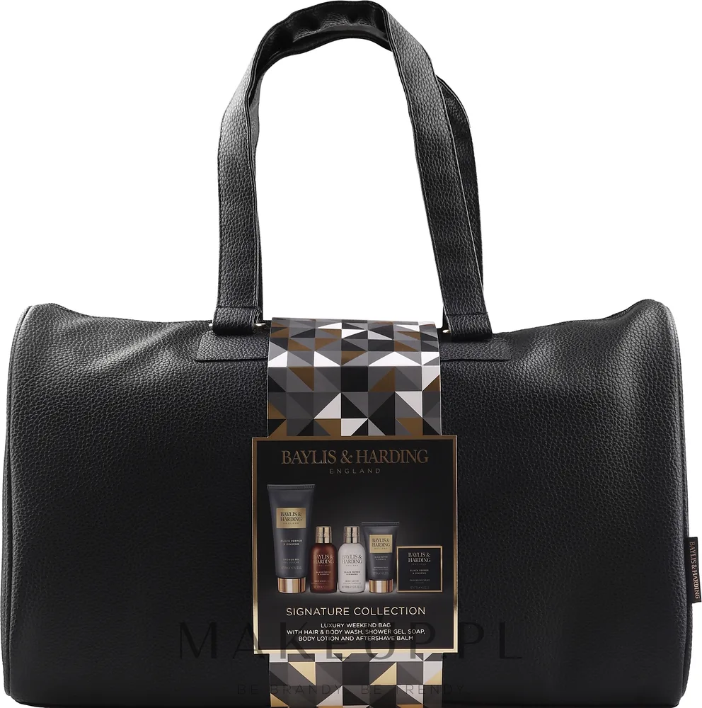 Мужской набор Baylis & Harding Black Pepper & Ginseng мыло гель для душа лосьон и бальзам после бритья 150 г+100+50 мл
