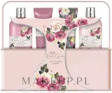 Набор Baylis & Harding Royale Garden Rose Poppy & Vanilla крем для душа 300 мл лосьон 300 мл гель для умывания 125 мл и гель для душа 125 мл — фото 1