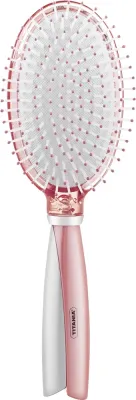 Массажная щётка для волос Titania Salon Professional Cushion Brush 24.5 см розовый