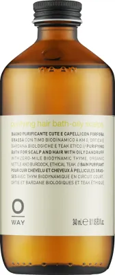 Шампунь против перхоти Oway Purifying Hair Bath Oily Scalps для жирной кожи головы, без дозатора, 240 мл