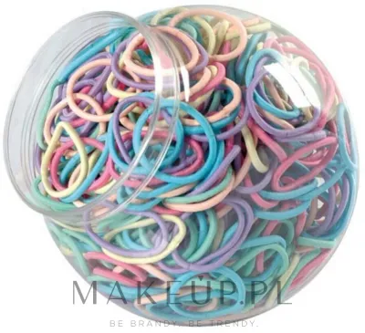 Набор разноцветных резинок для волос Top Choice Hair Bands Pastel 42096, пастельные цвета, 600 шт