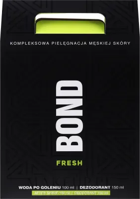 Набор для мужчин Bond Fresh: лосьон после бритья и дезодорант-спрей, 100 мл + 150 мл