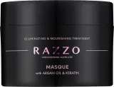 Razzo Professional Hair Care Illuminating and Nourishing Treatment Masque маска для волос питательная с маслом арганы и жожоба, уход для повреждённых волос, 250 мл — фото 1